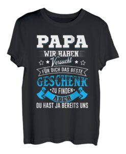 Vater und Sohn & Tocher Partnerlook Weihnachten Dad Geschenk T-Shirt