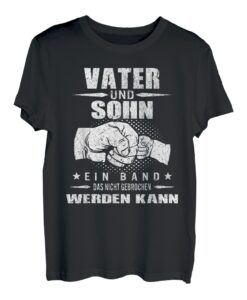 Vater Und Sohn Unzerbrechliche Bindung Lustig Fauststoß Papa T-Shirt