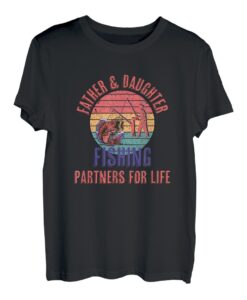 Vater und Tochter Angelpartner für das Leben Angler Kinder T-Shirt