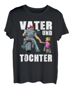 Vater und Tochter Biker Rocker Motorrad für Papa Vater Daddy T-Shirt