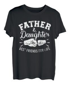 Vater und Tochter Freunde fürs Leben Spruch Fäuste T-Shirt