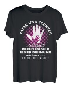 Vater und Tochter immer ein Herz und eine Seele T-Shirt