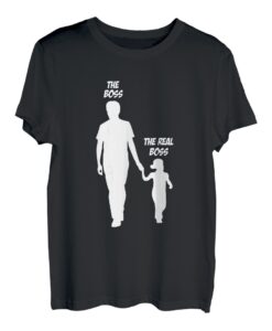 Vater und Tochter Papa und Mädchen Boss Lustiges Partnerlook T-Shirt