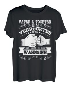 Vater und Tochter Partner Look Papa Vatertag Spruch Geschenk T-Shirt