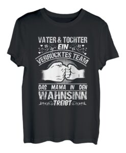 Vater und Tochter Partnerlook Papa Vatertag Spruch Geschenk T-Shirt