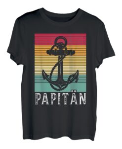 Vatertag Geschenk Papitän tshirt Papa Sohn Opa Männer Vati T-Shirt
