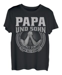 Vatertag T-Shirt Papa Sohn Herren Papa Kinder T-Shirt