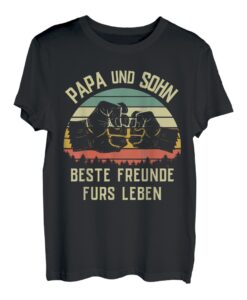 Vatertag Tshirt Vater Sohn Kind Papa Daddy Dad Söhne Junge T-Shirt
