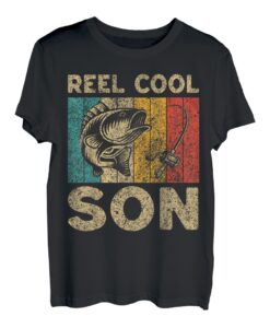 Vatertagsgeschenk, lustige Angelrolle, cooler Sohn T-Shirt