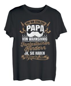 Vatertagsgeschenk Sprüche Vater Sohn Tochter Opa Männertag T-Shirt