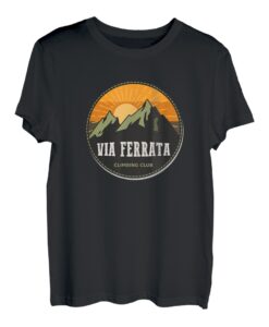 Via Ferrata Klettersteig für Bergsteiger & Alpinisten T-Shirt