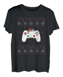 Videospiel Controller Santa Hat Weihnachten Gaming X-Mas Gamer T-Shirt