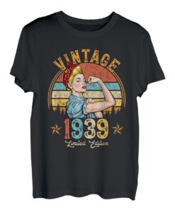 Vintage 1939 Made In 1939 84. Geburtstag Frauen 84 Jahre alt T-Shirt