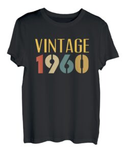 Vintage 1960 63. Geburtstag 63 Jahre Geburtstag Mann Frau T-Shirt