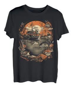 Vintage Angeln Geschenke Grafik Tees für Männer Frauen Jungen Mädchen T-Shirt