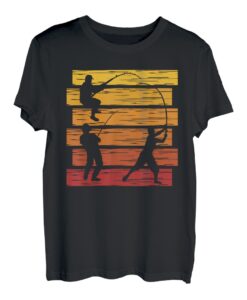 Vintage Angler Angeln Angel Fisch Fischen Geschenk Retro T-Shirt
