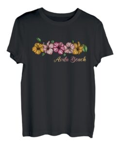 Vintage Avila Beach California CA Hibiskus Retro T-Shirt