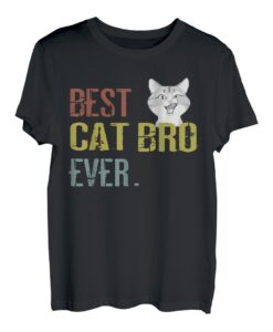 Vintage Best Cat bro Ever T-Shirt Bruder Geburtstag Gitf Shirt T-Shirt
