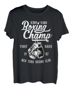 Vintage Boxhandschuhe im Retro-Stil Champions Academy Boxen T-Shirt