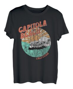 Vintage Capitola Beach California Palmen CA Retro T-Shirt