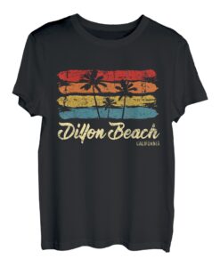 Vintage Dillon Beach California Palmen CA Retro T-Shirt