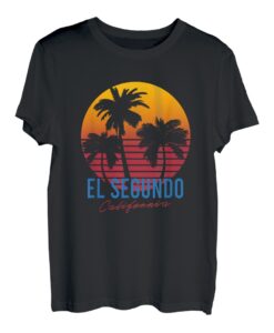 Vintage El Segundo California Palmen Sunset CA Retro T-Shirt