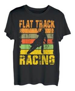 Vintage Flat Track Motorradrennen Speedway T-Shirt