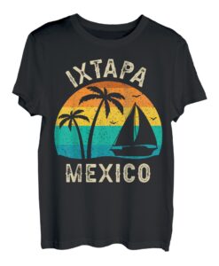 Vintage Ixtapa Mexiko Sonnenuntergang - passender Familienurlaub T-Shirt