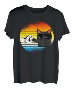 Vintage Katze Retro Cat Katzenmotiv Miau Geschenk T-Shirt