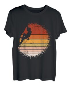 Vintage Kletter Kletterei Retro Boulder Felskletterei T-Shirt