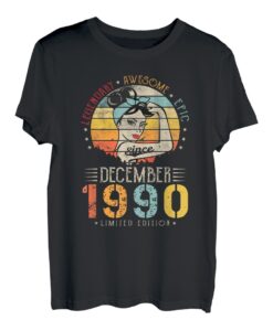 Vintage Legendary Awesome Epic seit Dezember 1990 Geburtstag T-Shirt