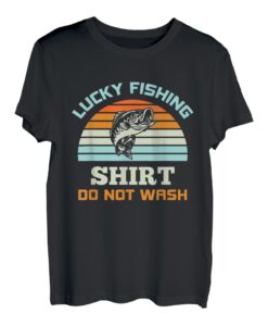 Vintage Lucky Fishing Shirt Do Not Wash - Angeln T-Shirt
