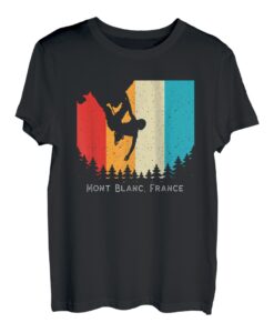 Vintage Mont Blanc, Frankreich Klettern Bouldern Mountain T-Shirt