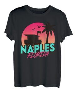 Vintage Neapel Beach Florida Palmen FL Retro T-Shirt