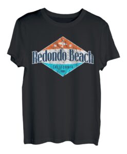 Vintage Redondo Beach California Palmen CA Retro Surf T-Shirt