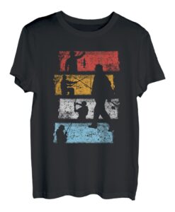 Vintage Retro Angeln Fischen T-Shirt Geschenk für Angler