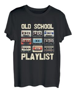 Vintage Retro Kassettenband Musik Old School Playlist T-Shirt