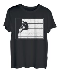 Vintage Retro Kletterer Sportklettern Bouldern T-Shirt