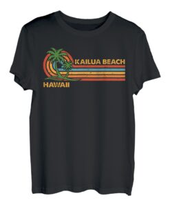 Vintage Retro Sommer Urlaub Hawaii Kailua Strand T-Shirt