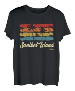 Vintage Sanibel Island Florida Palmen FL Retro T-Shirt