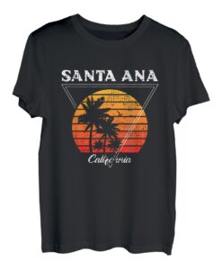 Vintage Santa Ana California Palmen CA Retro T-Shirt