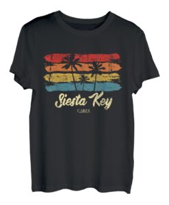 Vintage Siesta Key Florida Palmen FL Retro T-Shirt