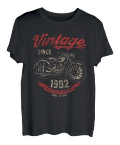 Vintage Since 1982 Geburtstagsgeschenk Motorrad Fahrrad T-Shirt T-Shirt