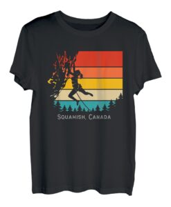 Vintage Squamish, Kanada Rock Climbing Bouldering Mountain T-Shirt