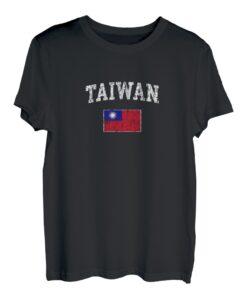 Vintage Taiwan Flagge Retro Taiwanesisch T-Shirt