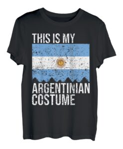 Vintage This Is My Argentinische Flagge Kostüm für Halloween T-Shirt