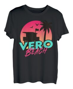 Vintage Vero Beach Florida Palmen FL Souvenir 80er 90er T-Shirt