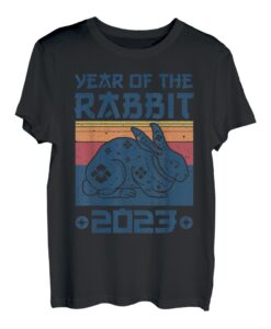 Vintage Year Of Rabbit 2023 | Chinesische Neujahrsdekoration T-Shirt