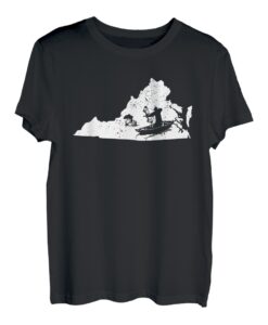Virginia Bowfishing Geschenk Bowfisher Bogen Angeln Fischer T-Shirt