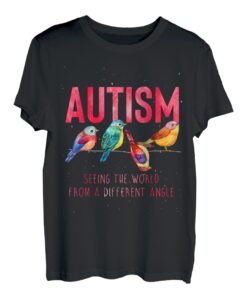 Vogel Geschenk für Autisten Autismus T-Shirt